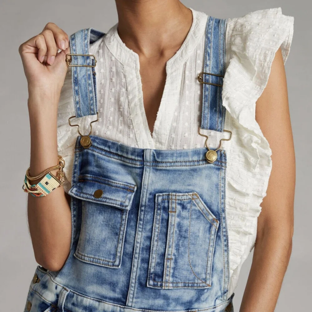 Anthropologie Pilcro Tie Dye Overalls - Picture 4 of 16